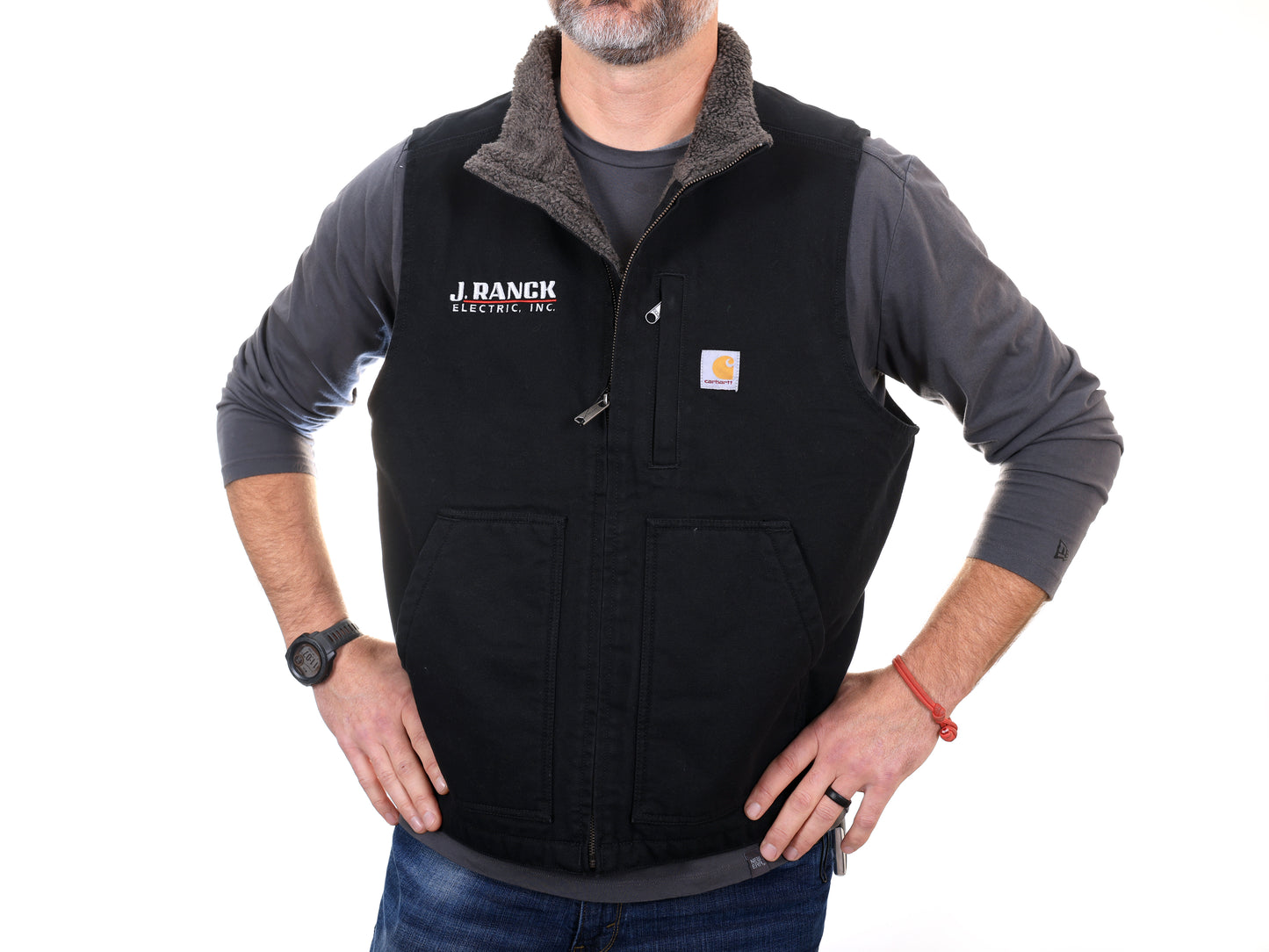 Carhartt Sherpa-Lined Mock Neck Vest - Loose Fit