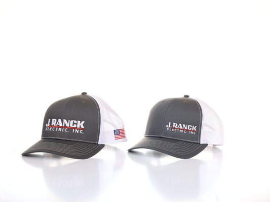 Classic Trucker Snapback Cap – Charcoal/White