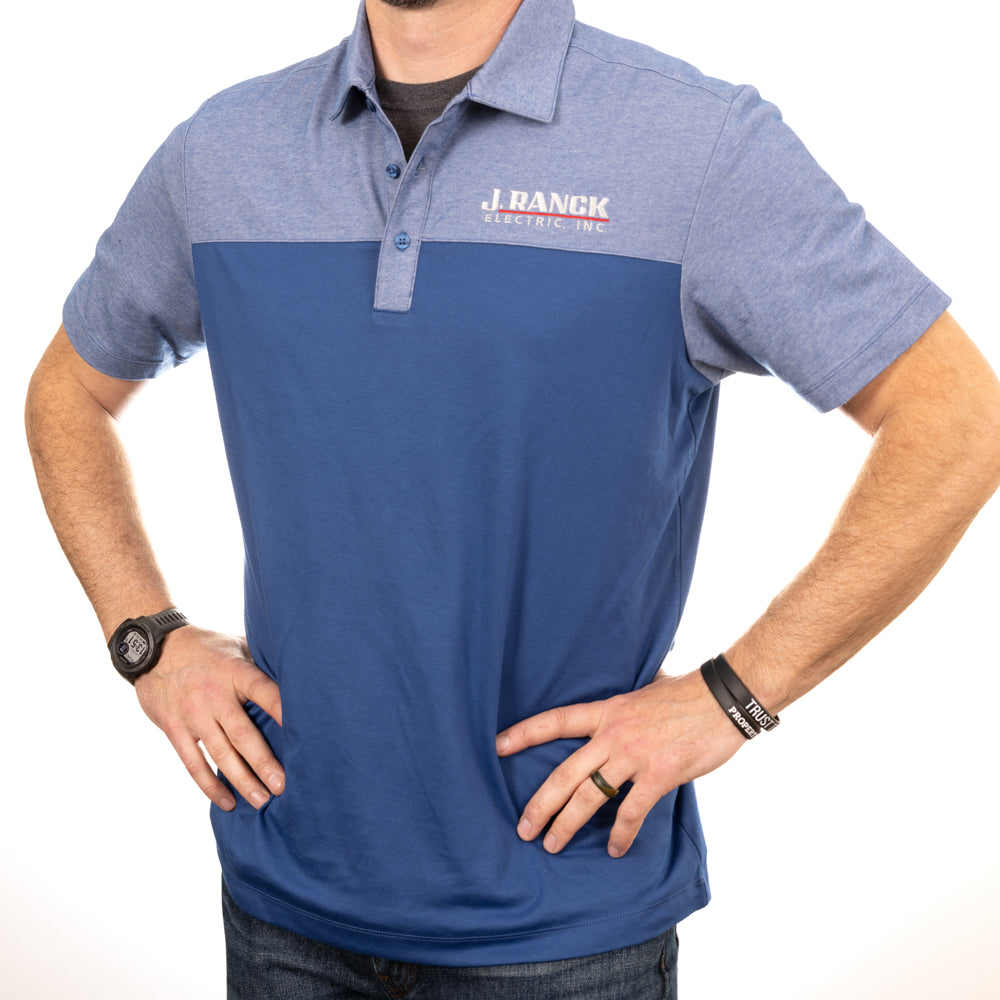 Port Authority® Men’s Fine Pique Blend Blocked Polo