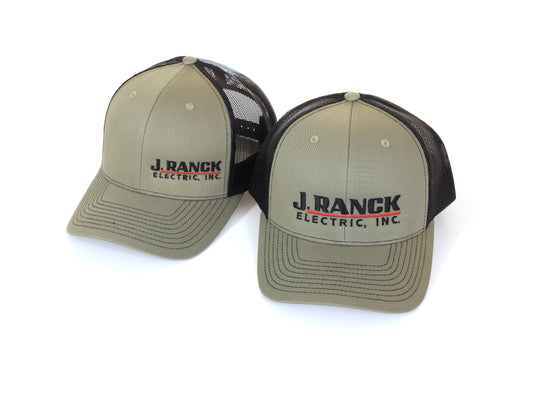 112 Richardson – Classic Trucker Snapback Cap – Loden/Black